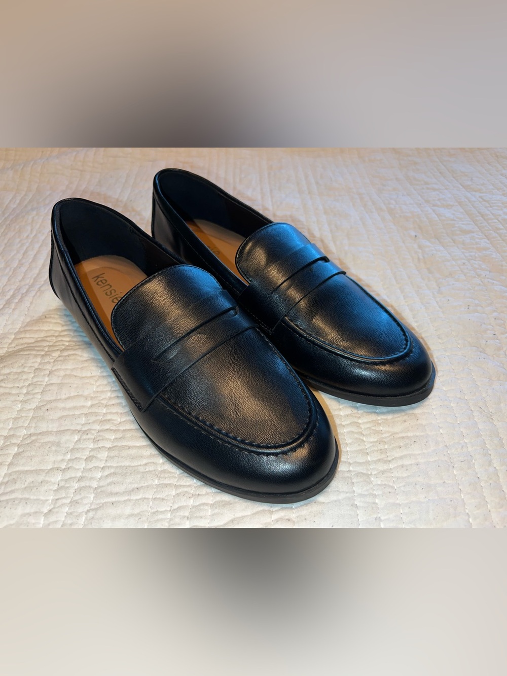 Kensie Black Women's Penny Loafers
